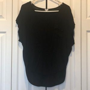Black high low tunic